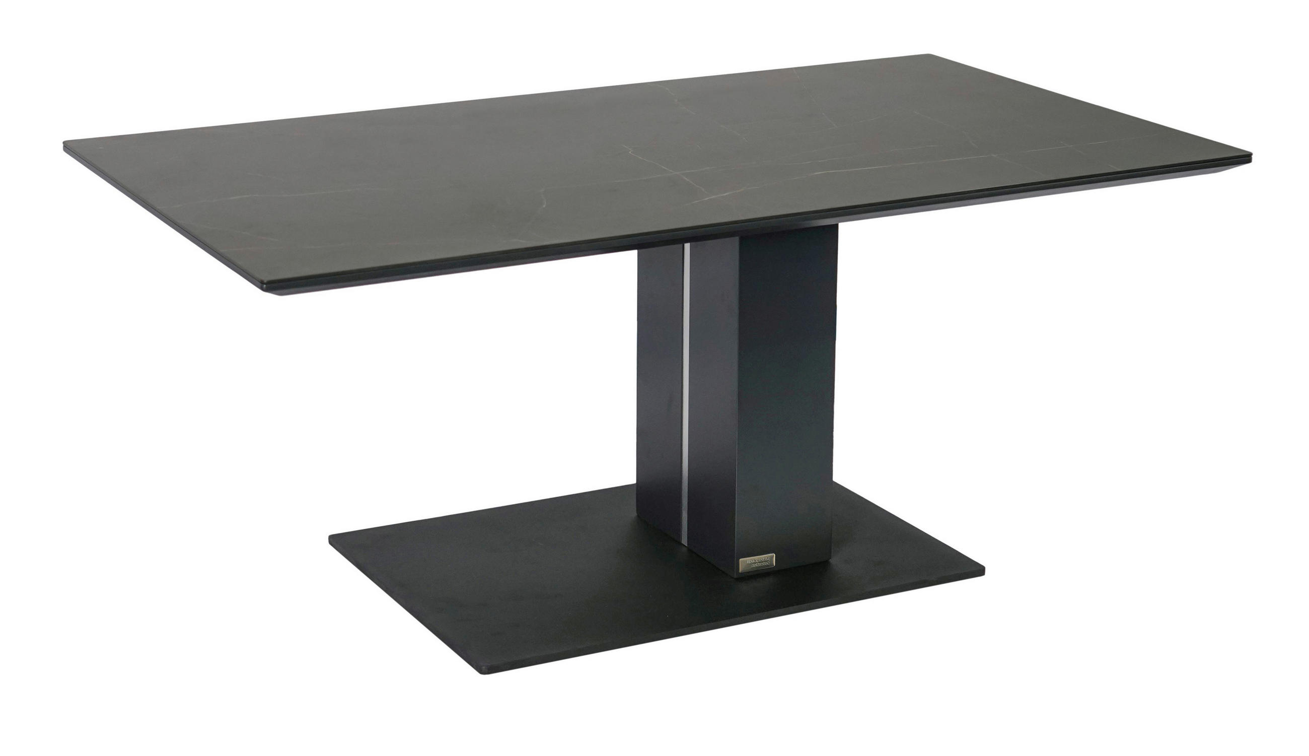 E-shop Dieter Knoll KONFERENČNÝ STOLÍK, antracitová, čierna, kov, keramika, kompozitné drevo, 110/59/47-66 cm