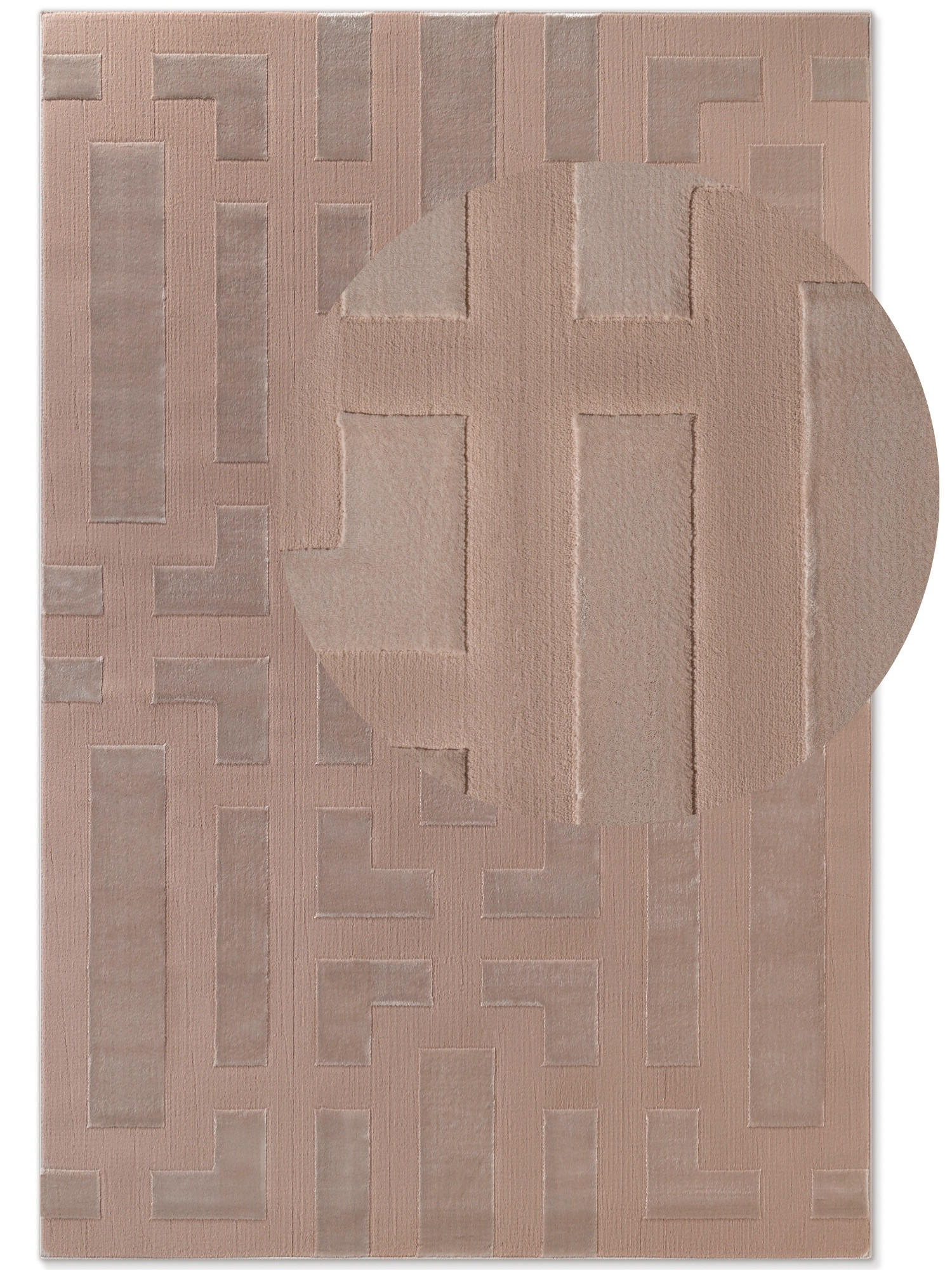 WEBTEPPICH 120/170 cm Perles Creme, Beige  - Beige/Creme, Design, Kunststoff (120/170cm) - Elle Decoration