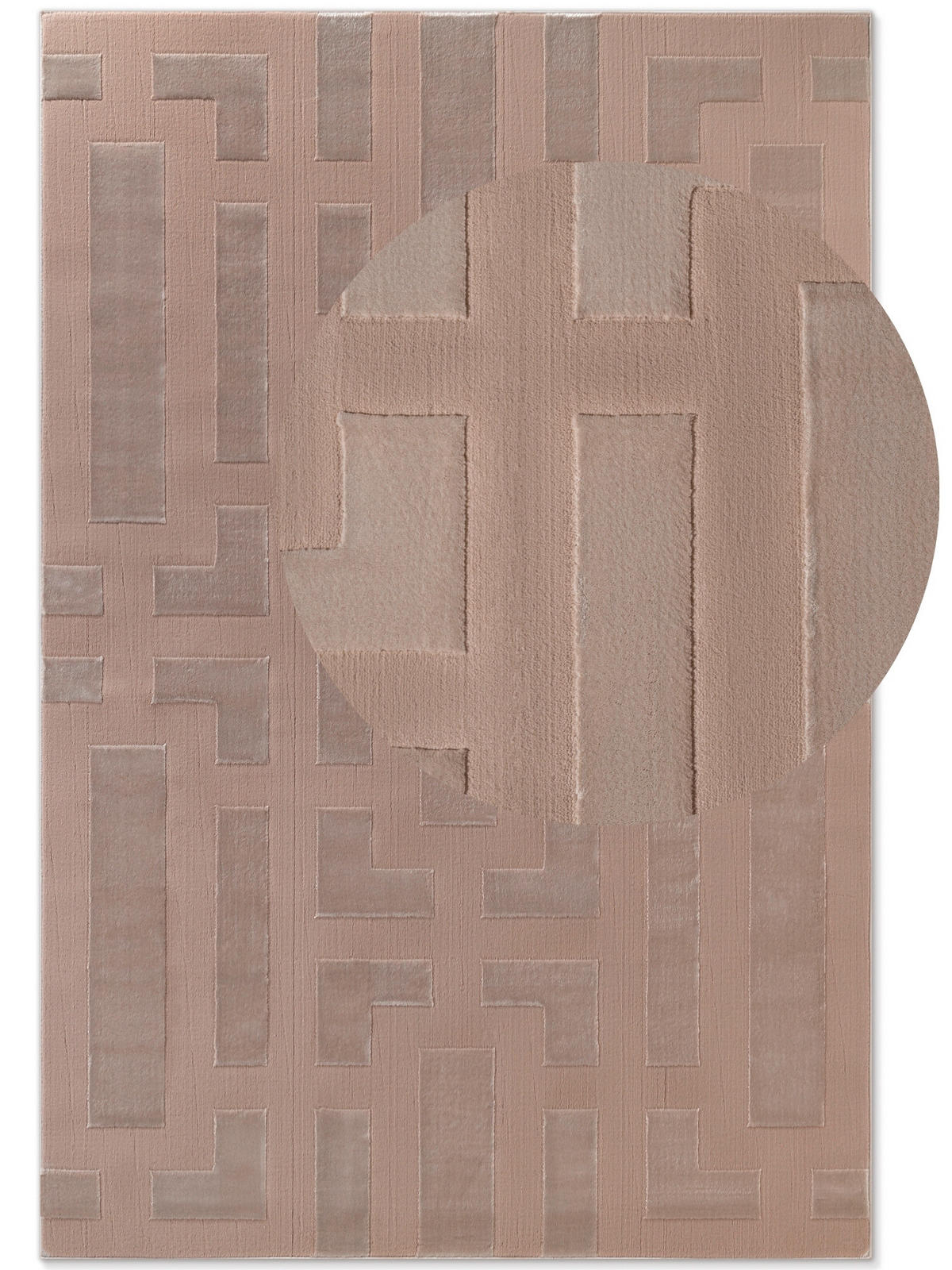 WEBTEPPICH 120/170 cm Perles Creme, Beige  - Beige/Creme, Design, Kunststoff (120/170cm) - Elle Decoration