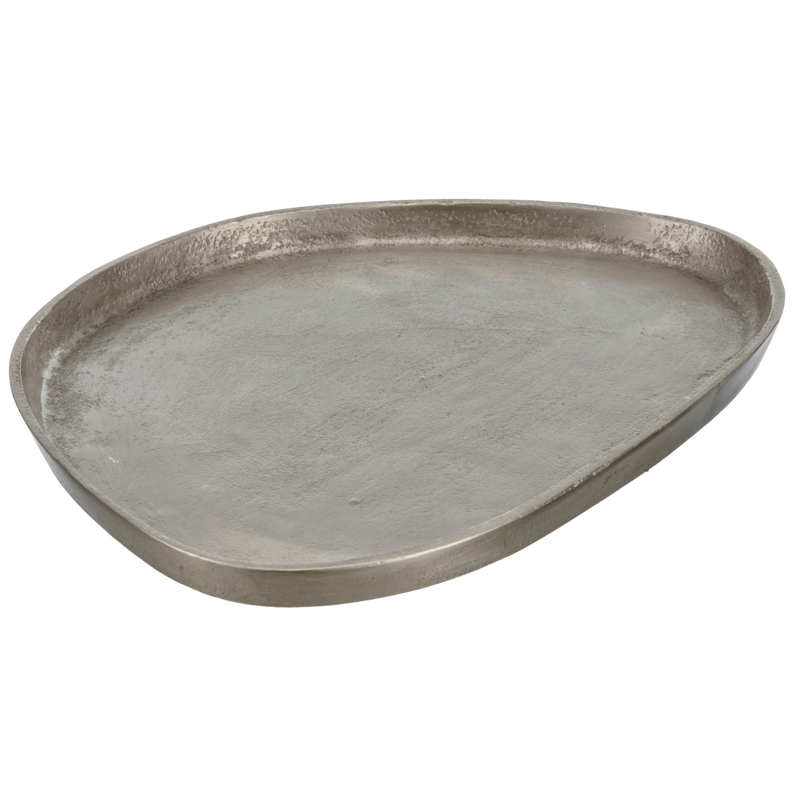 DEKOTELLER - Silberfarben, Basics, Metall (32/23cm) - Ambia Home