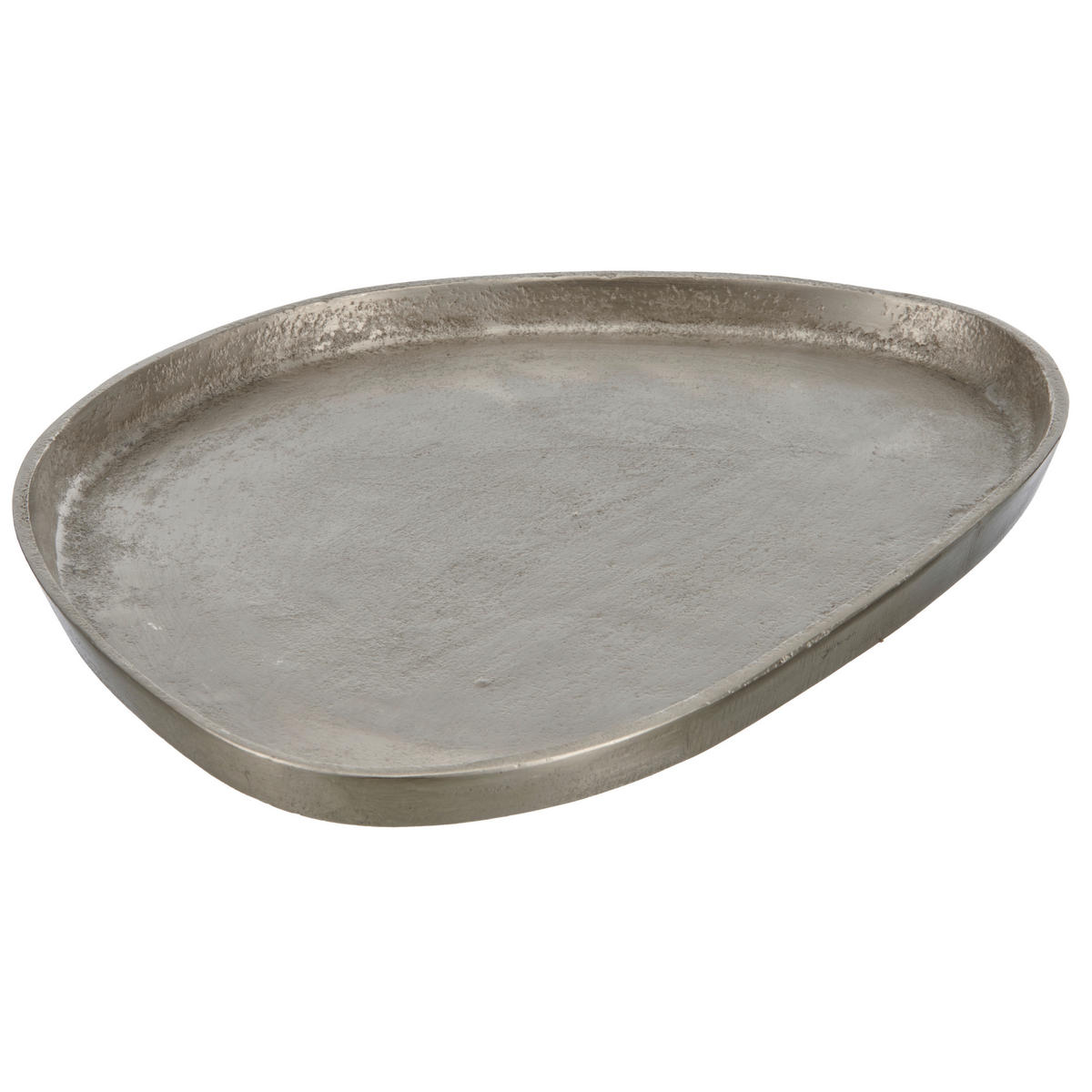 DEKOTELLER - Silberfarben, Basics, Metall (32/23cm) - Ambia Home