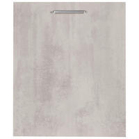 GESCHIRRSPÜLERFRONT 60/72/56 cm  in Hellgrau  - Edelstahlfarben/Hellgrau, MODERN, Holzwerkstoff/Metall (60/72/56cm) - Nobilia