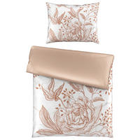 POSTELJINA SA DVA LICA CALM LIVING 140/200 cm saten bež  - bež, Konvencionalno, tekstil (140/200cm) - Esposa