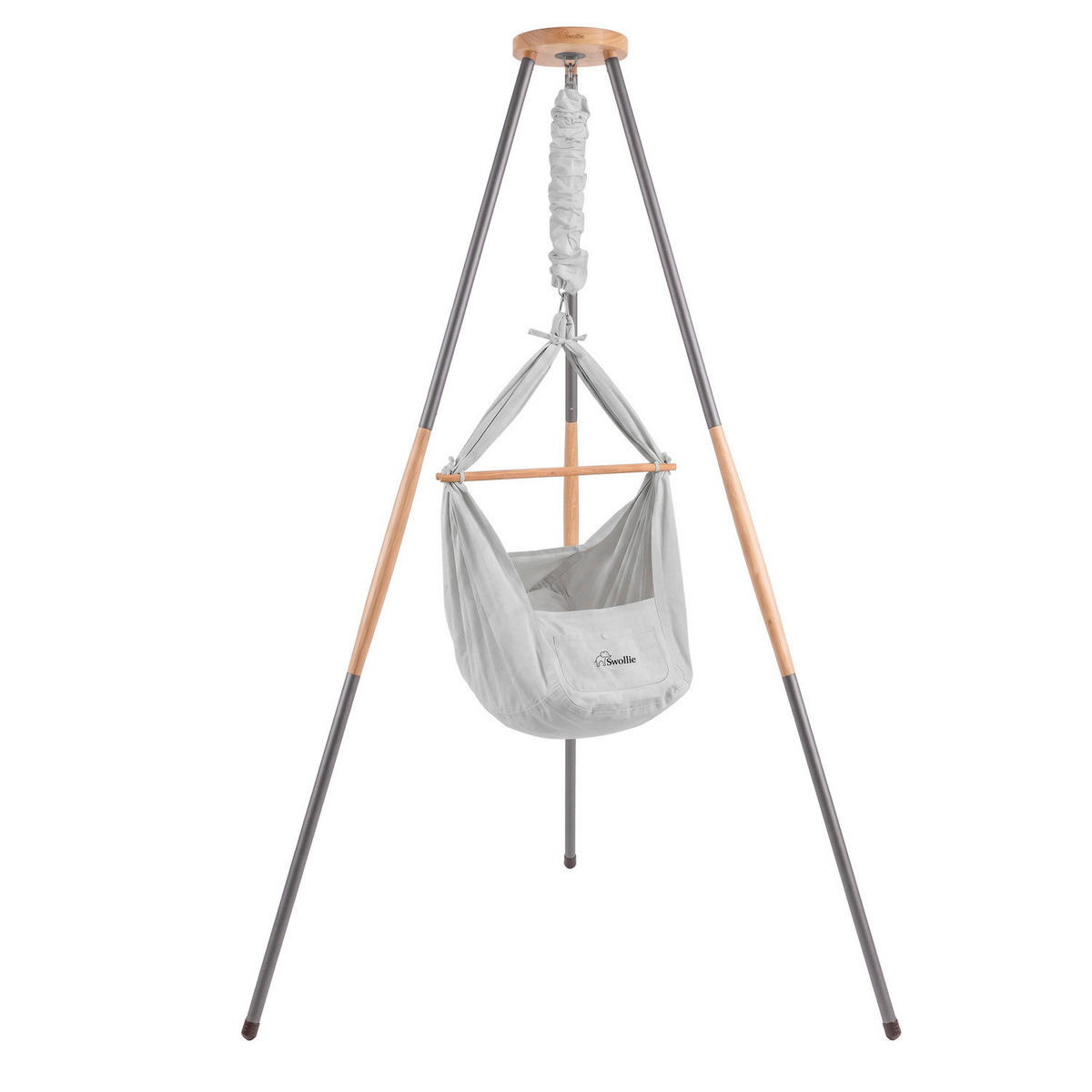 FEDERWIEGE  120/120/194 cm  - Anthrazit/Grau, Basics, Textil (120/120/194cm)