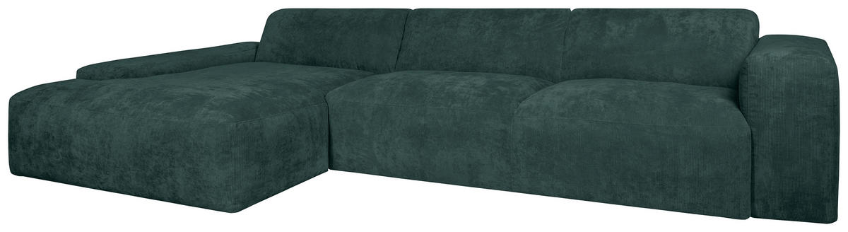 HÖRNSOFFA i manchester grön  - grön/svart, Design, textil/plast (170/343cm) - MID.YOU