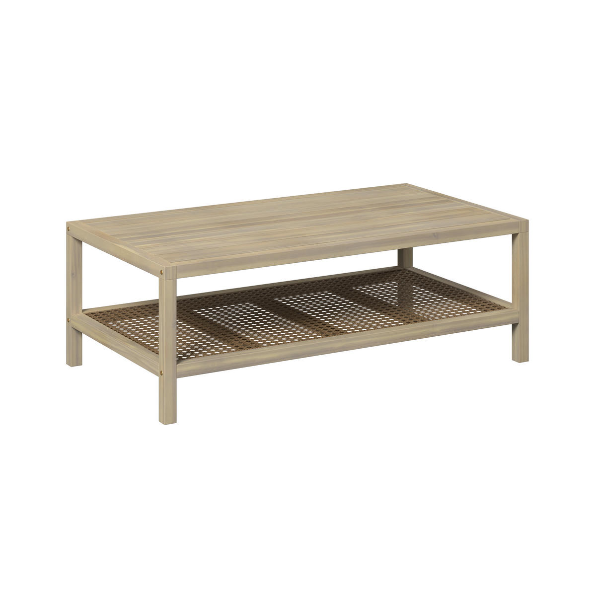 TERASOVÁ SEDACIA SÚPRAVA drevo, plast - farba akácie, Natur, drevo/plast (100/35/55cm) - Ambia Garden