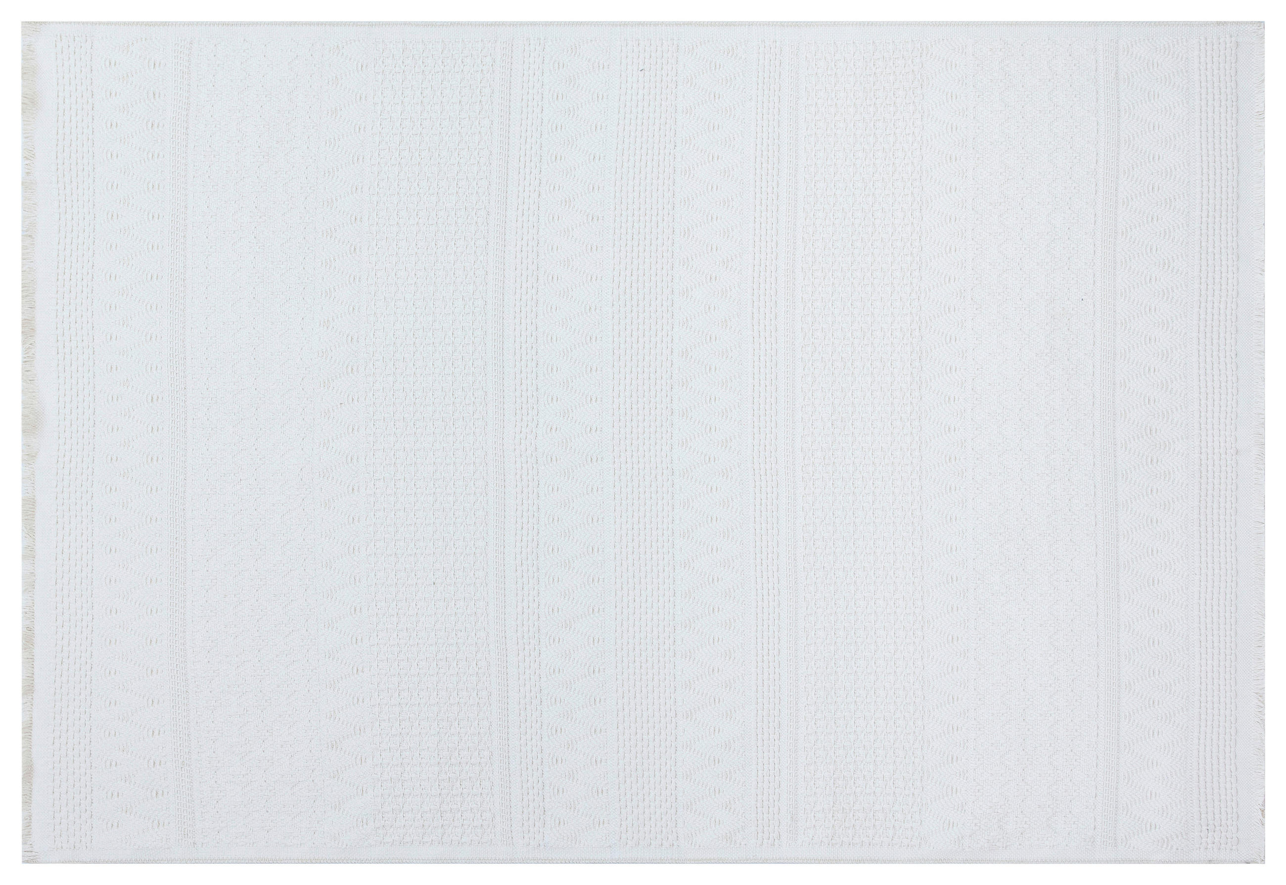RAVNO TKANI TEPIH  bela     - bela, Lajfstajl, tekstil (120/180cm) - Novel