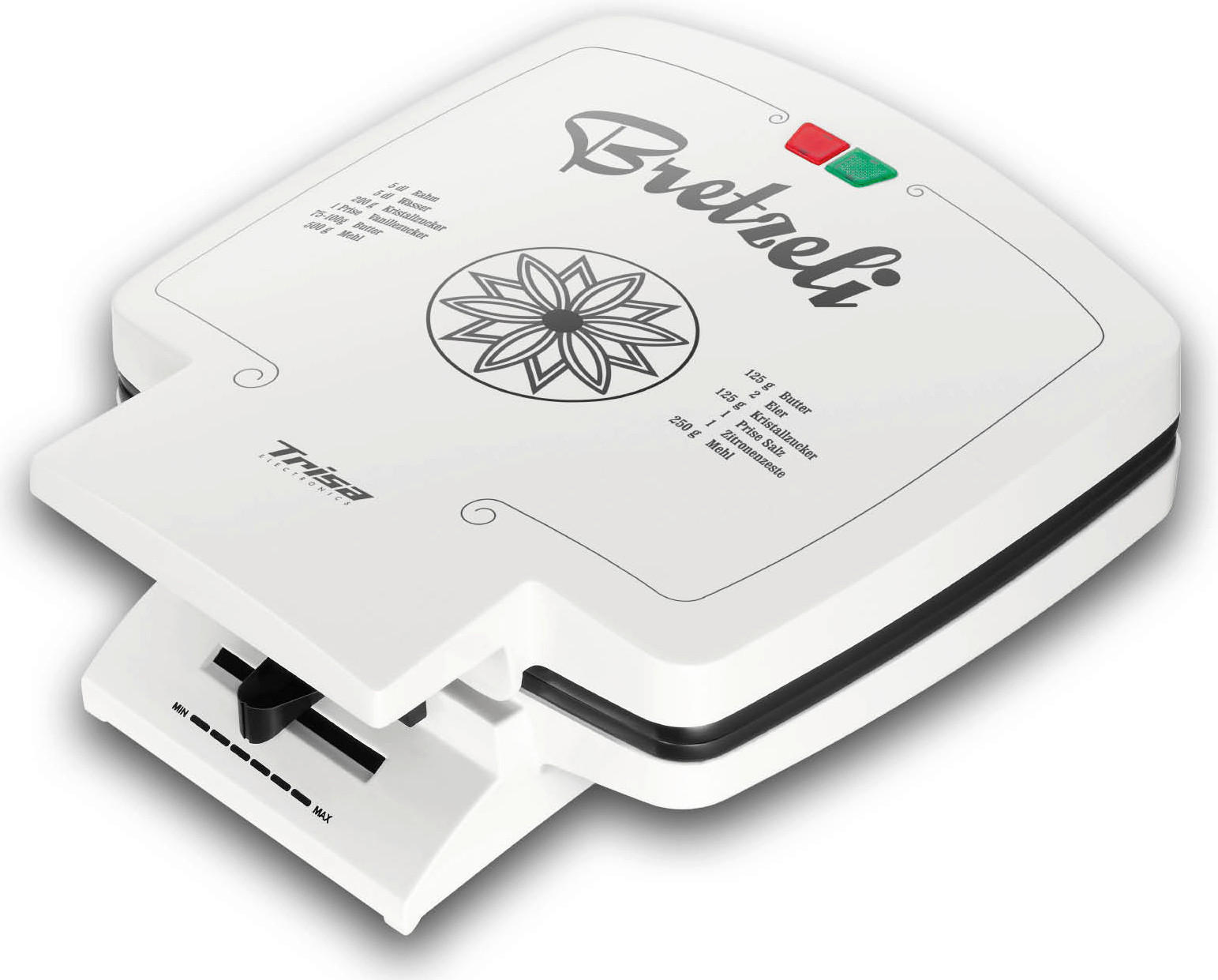 Trisa Electronics Waffeleisen Weiß 12.1x28.7x25.4 cm