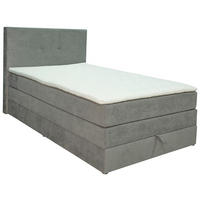 BOXSPRING KREVET 120/200 cm     siva  - siva/crna, Moderno, drvni materijal/tekstil (120/200cm) - Hom`in