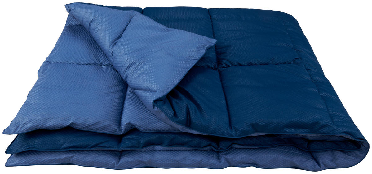 CELOROČNÁ PRIKRÝVKA, 140/200 cm, polyester - modrá, Basics, textil (140/200cm) - Sleeptex