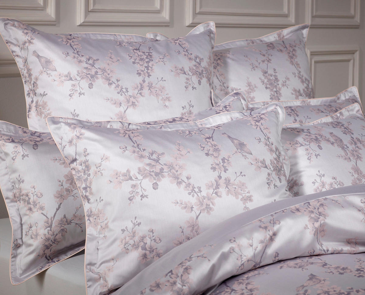 BETTWÄSCHESET Damast 160/210 cm  65 cm/100 cm  - Silberfarben, Trend, Textil (160/210cm) - Curt Bauer