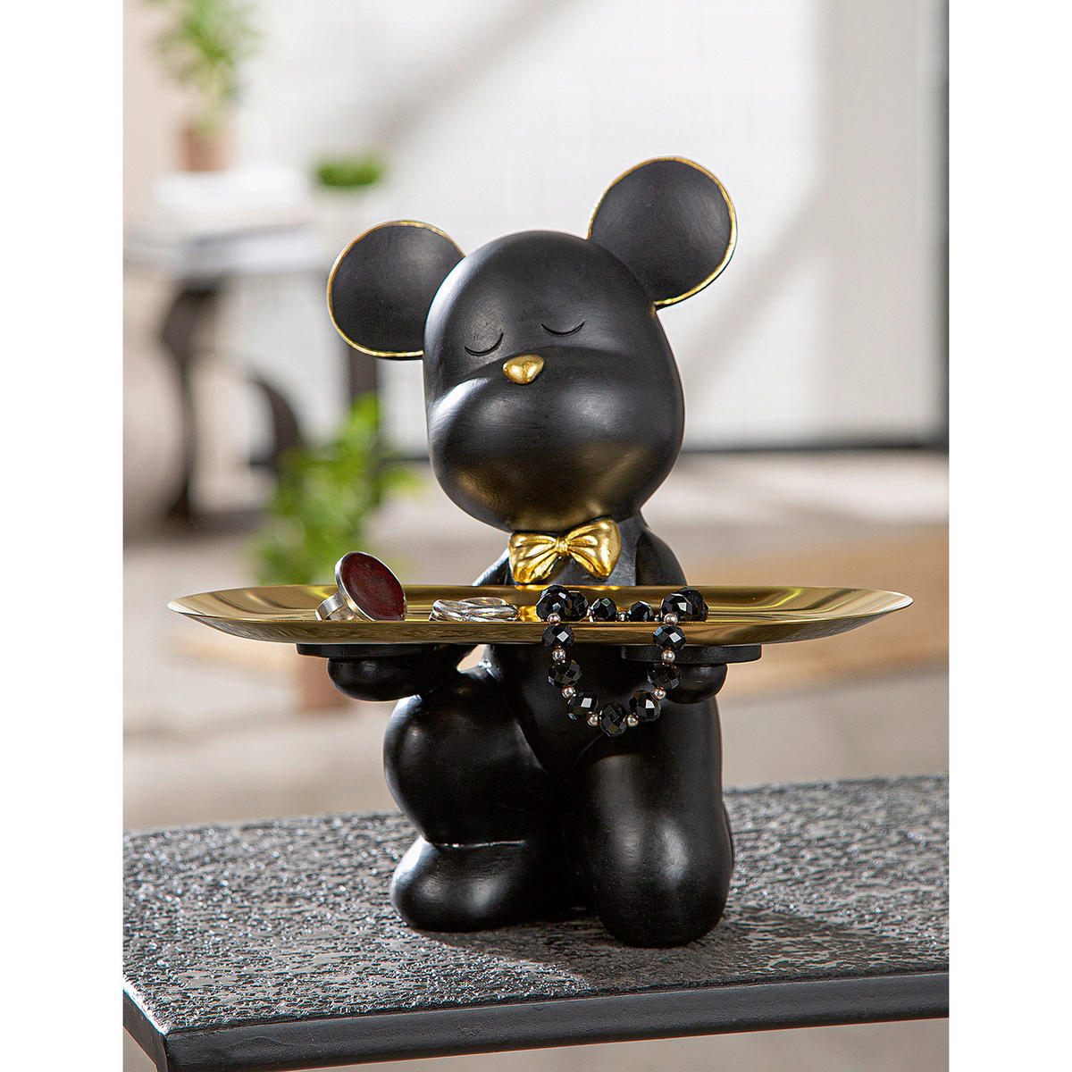 DEKOBÄR - Schwarz, Basics, Kunststoff (23/23,5/14cm)