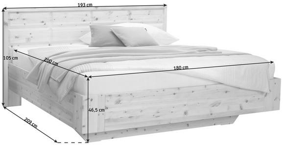 BETT 180/200 cm in Zirbelkieferfarben - Zirbelkieferfarben, Natur, Holz (180/200cm) - Valnatura