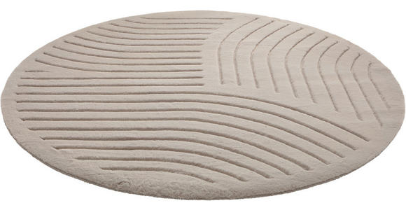HOCHFLORTEPPICH 160 cm Siena Taupe - Taupe, Design, Kunststoff/Textil (160cm) - Novel