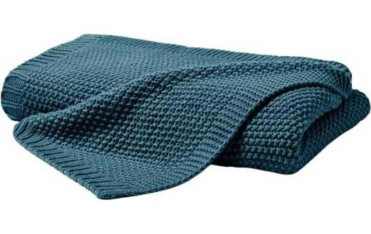 PLAID 130/170 cm  - Petrol, Basics, Textil (130/170cm)