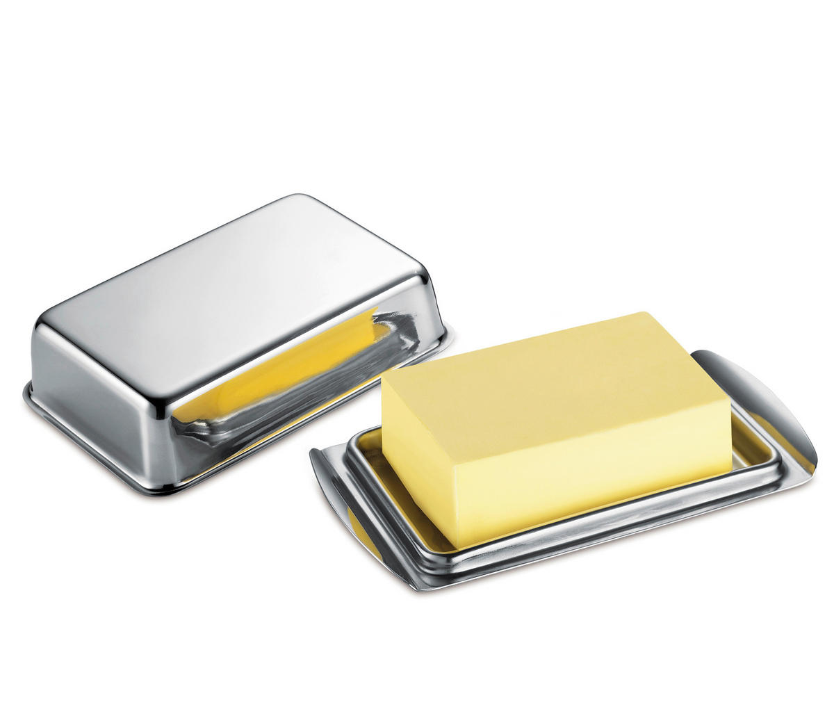 BUTTERDOSE Metall  - Edelstahlfarben, Basics, Metall (16,1/10,4/4,2cm) - KÜCHENPROFI