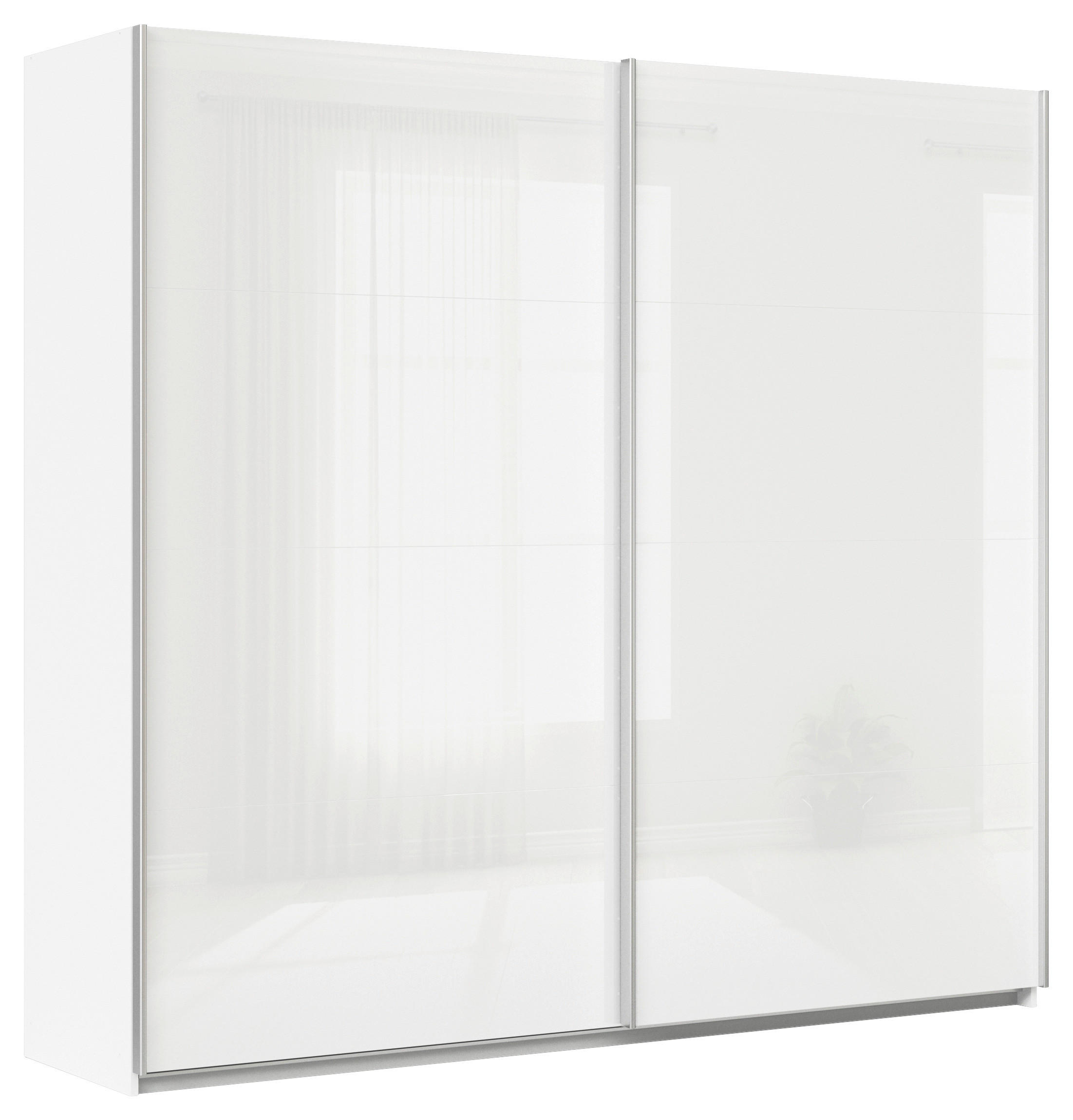 Schwebetürenschrank B: 225cm Feldkirch Weiß