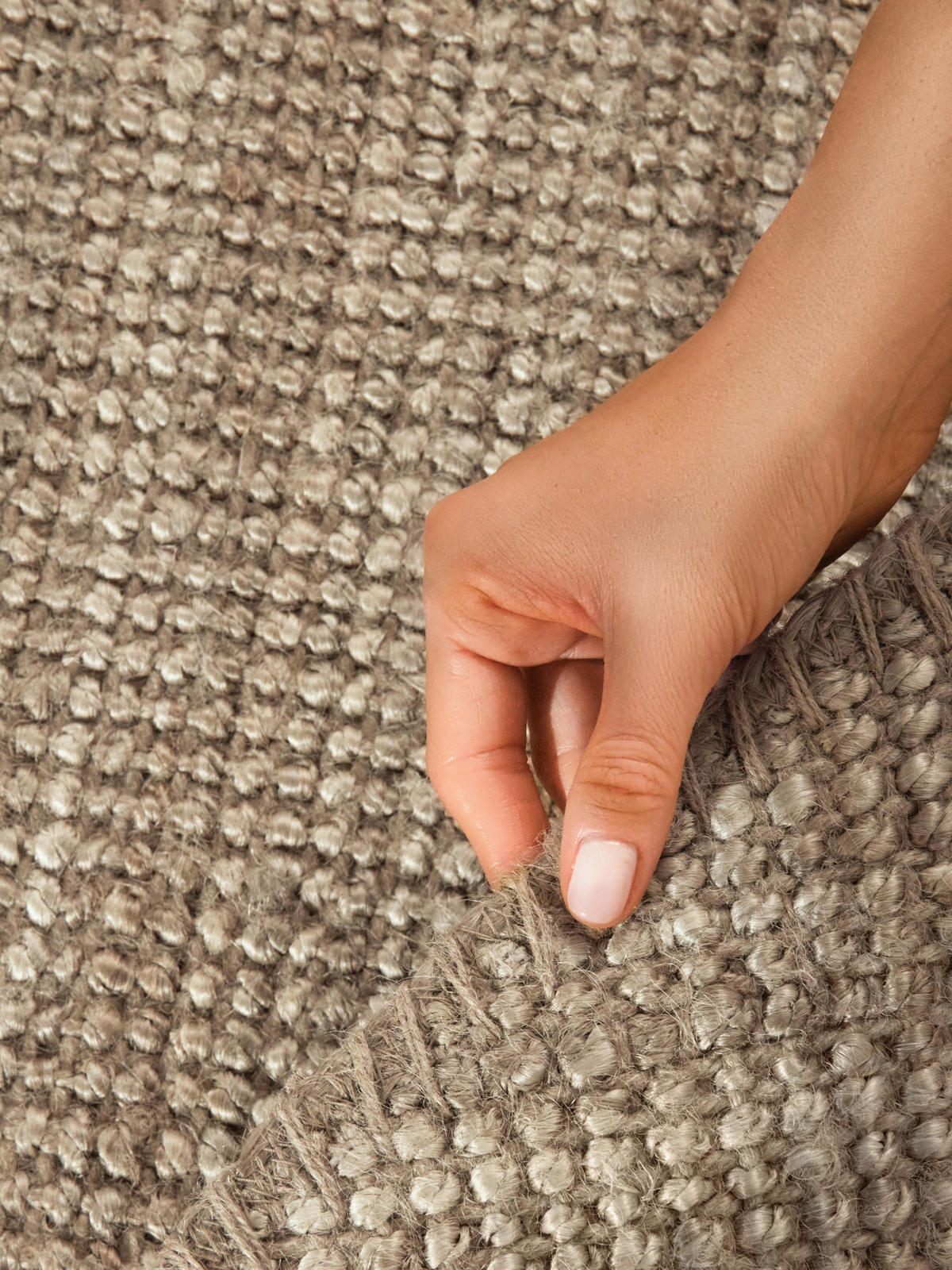 JUTETEPPICH 200 cm Jaipur Greige  - Greige, Basics, Textil (200cm)