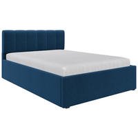 POLSTERBETT Lattenrost, Bettkasten Royalblau 140/200 cm  - Royalblau/Schwarz, Design, Holz/Kunststoff (140/200cm) - Stylife