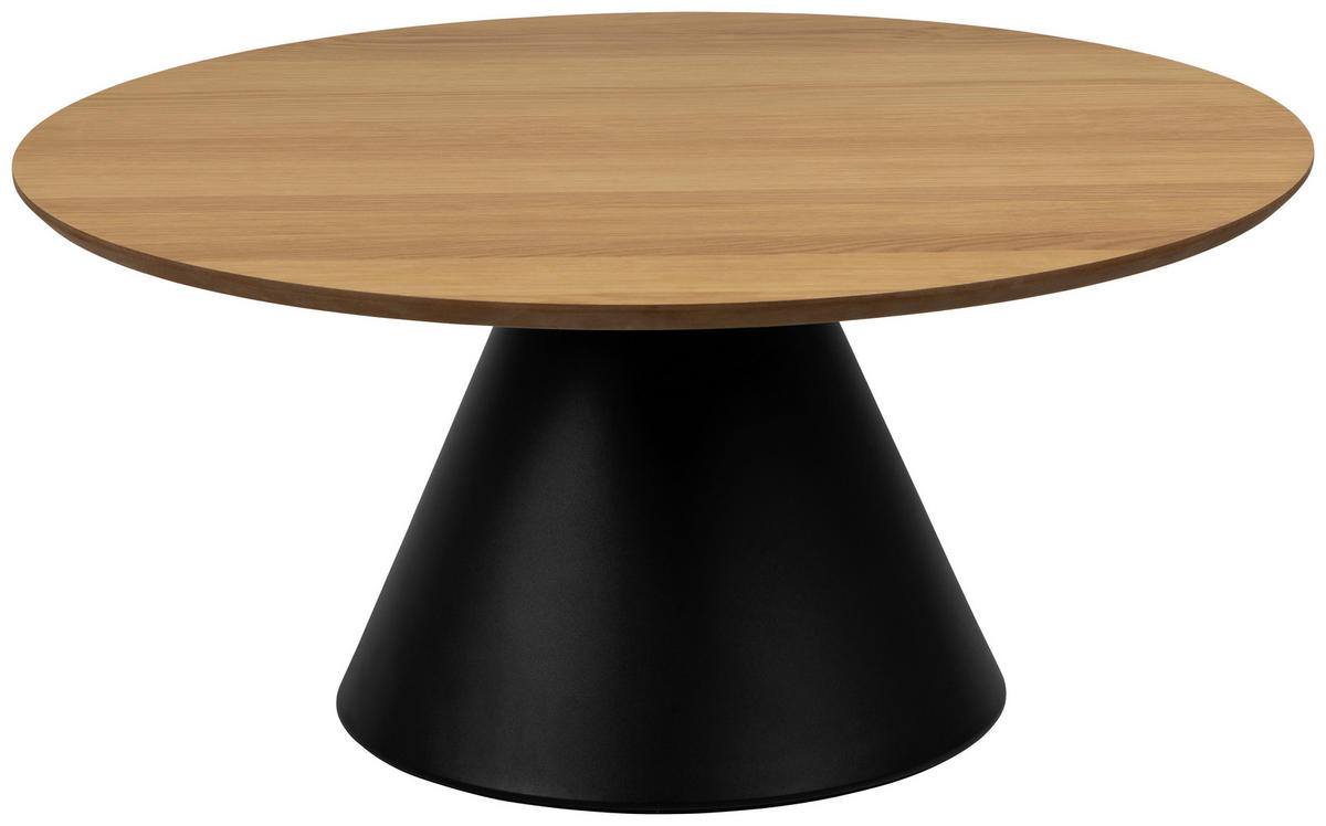 COUCHTISCH in Holz, Metall  - Schwarz/Naturfarben, Design, Holz/Metall (85/40cm) - MID.YOU