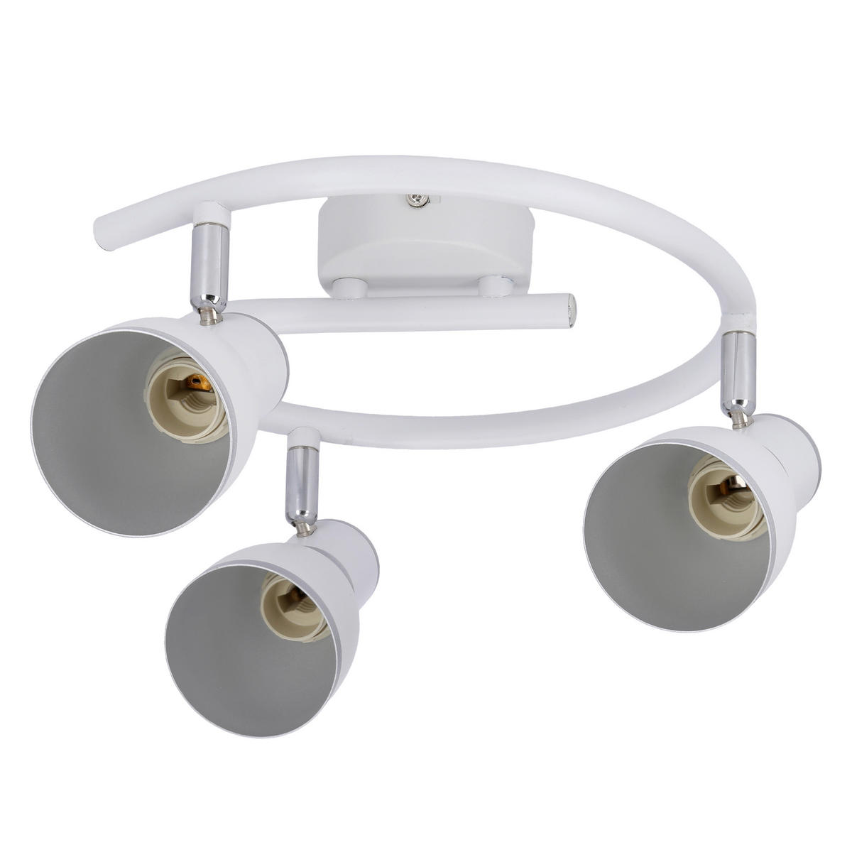 TAKLAMPA Fido 43/43/16 cm  - vit/kromfärg, Klassisk, metall (43/43/16cm)
