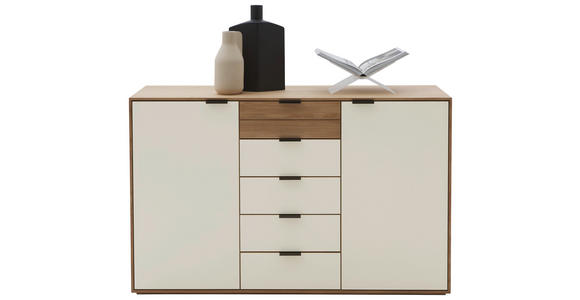 SIDEBOARD in 150/94/44 cm - Kaschmir/Eichefarben, Natur, Glas/Holz (150/94/44cm) - Valnatura