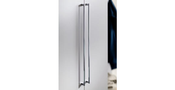 GARDEROBE 4-teilig in 281/201/35 cm - Nussbaumfarben/Grau, Design, Glas/Holz (281/201/35cm) - Moderano