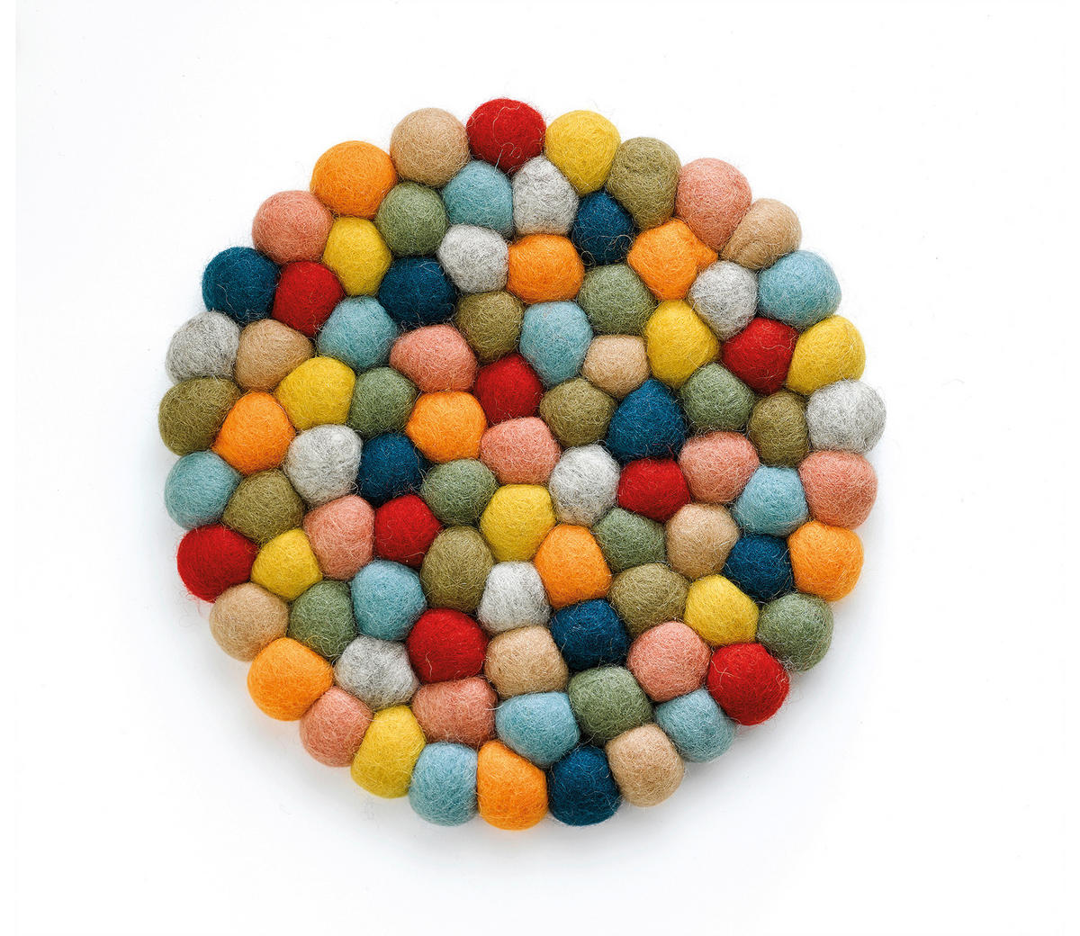 TOPFUNTERSETZER Textil Multicolor 21 cm  - Multicolor, Basics, Textil (21cm) - Cilio