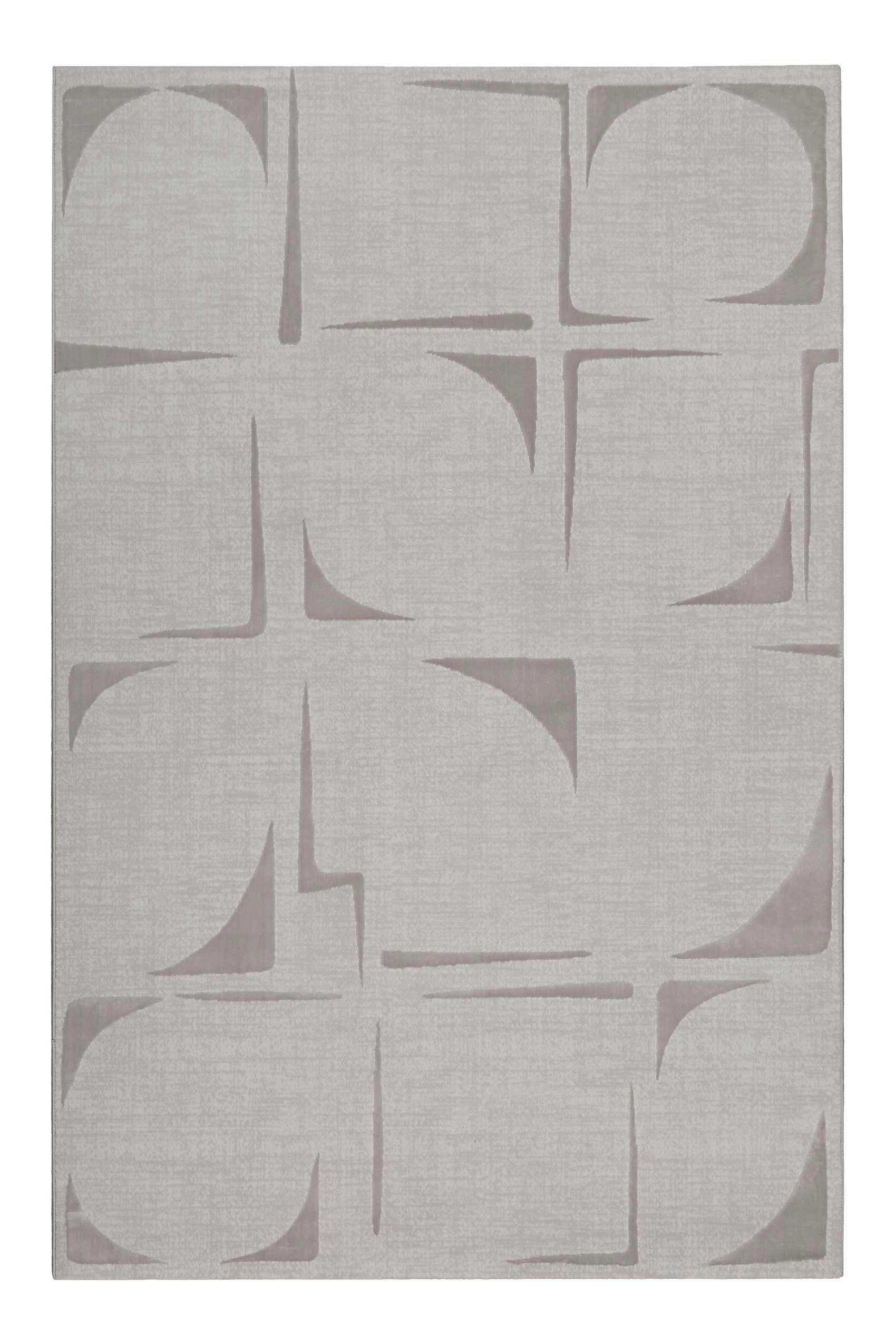 Esprit Flachwebeteppich Nelle Grau, Silber, Hellgrau 120x170 cm