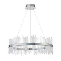PENDELLEUCHTE Endon Adriel 70/35-163 cm   - Chromfarben, KONVENTIONELL, Metall (70/35-163cm) - ENDON