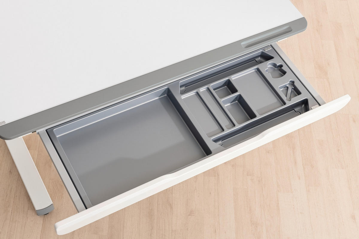 FIÓKOS SZEKRÉNYBETÉT - fehér, Basics, faalapú anyag (88,8/4,8/32,9cm) - Paidi