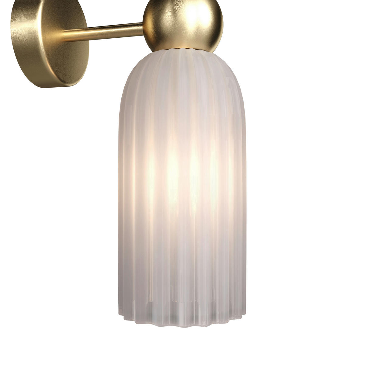 WANDLEUCHTE - Goldfarben, Glas/Metall (18/43,5/10cm) - MAYTONI