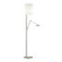 LED-STEHLEUCHTE - Weiß/Nickelfarben, Design, Glas (165cm) - GKS Knapstein LED-STEHLEUCHTE - Weiß/Nickelfarben, Design, Glas (165cm) - GKS Knapstein