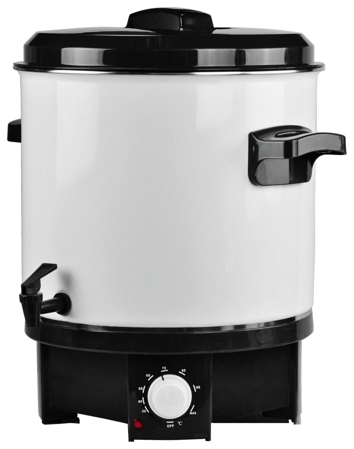 EINKOCHAUTOMAT  - Schwarz/Weiß, Basics, Kunststoff/Metall (46/48,5cm) - Atrigo