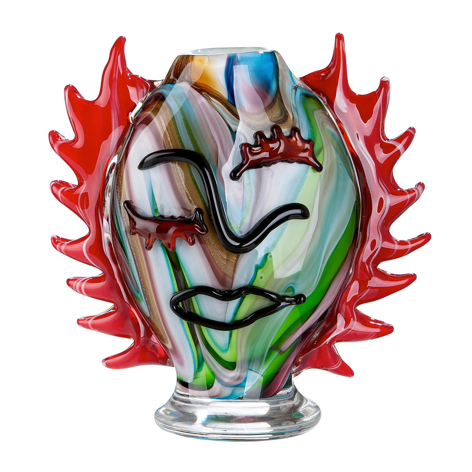 DEKOVASE  - Multicolor, Basics, Glas (23/46/12cm)
