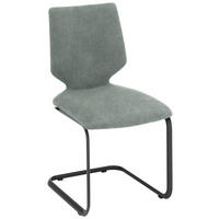 SCHWINGSTUHL Stahl Struktur  - Anthrazit/Hellblau, Design, Textil/Metall (50/91/61cm) - Venjakob