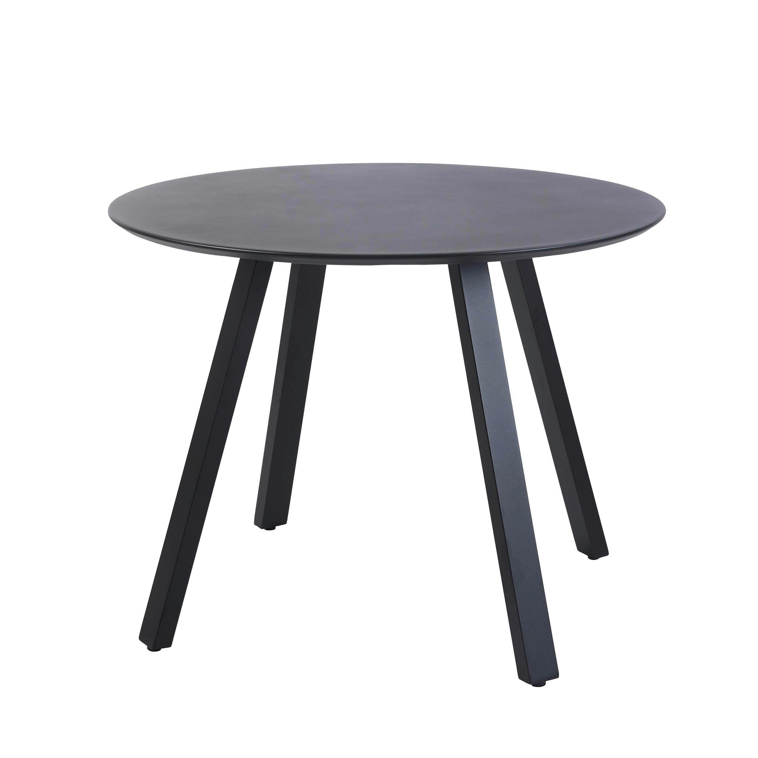 GARTENTISCH Metall rund  - Schwarz, Basics, Metall (100/75/100cm)