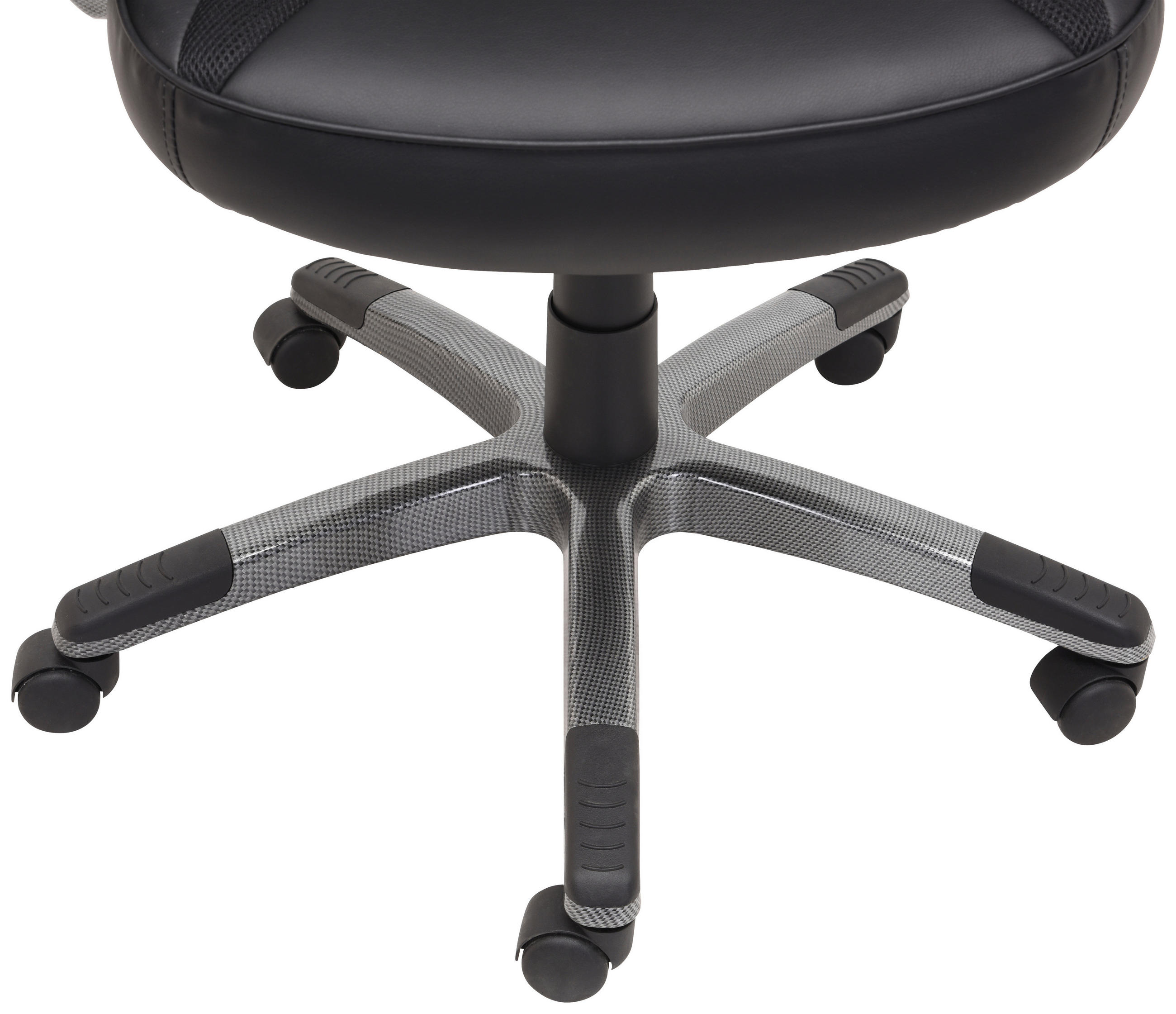 PISARNIŠKI STOL kovina, umetna masa, tekstil siva, črna - siva/črna, Design, kovina/umetna masa (63,5/119/129/74cm) - Hom`in