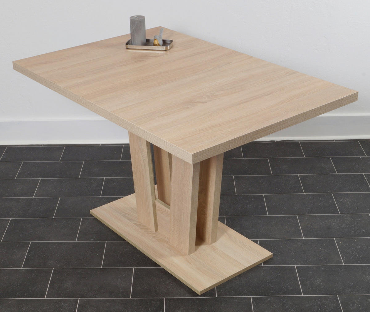 ECKBANKGRUPPE in Holzwerkstoff, Textil Sonoma Eiche, Anthrazit  - Anthrazit/Sonoma Eiche, KONVENTIONELL, Holz/Holzwerkstoff (165/89/125cm) - MID.YOU