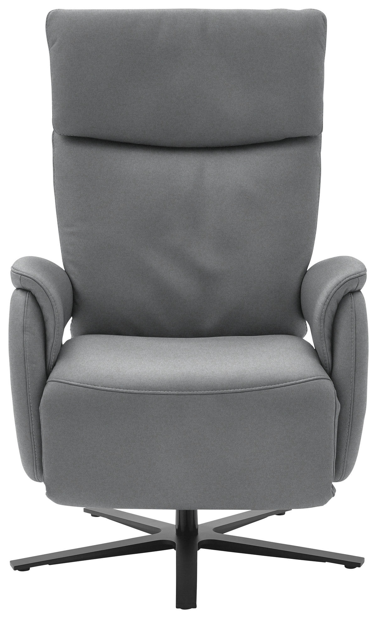 RELAXSESSEL in Textil Grau  - Schwarz/Grau, Design, Textil/Metall (70/117/85cm) - Dieter Knoll