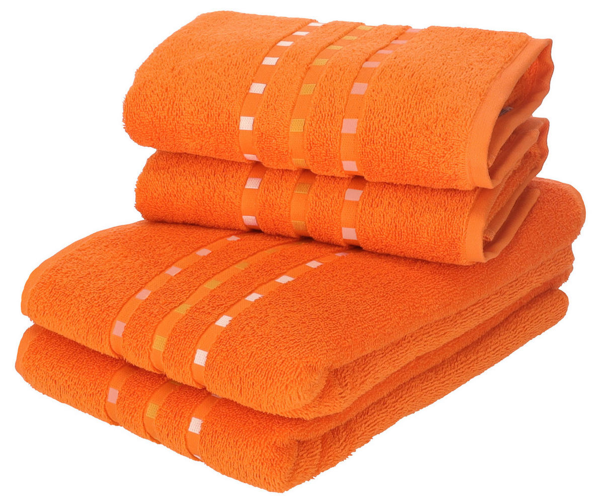 HANDTUCH 50/100 cm Orange  - Orange, Basics, Textil (50/100cm) - Esposa