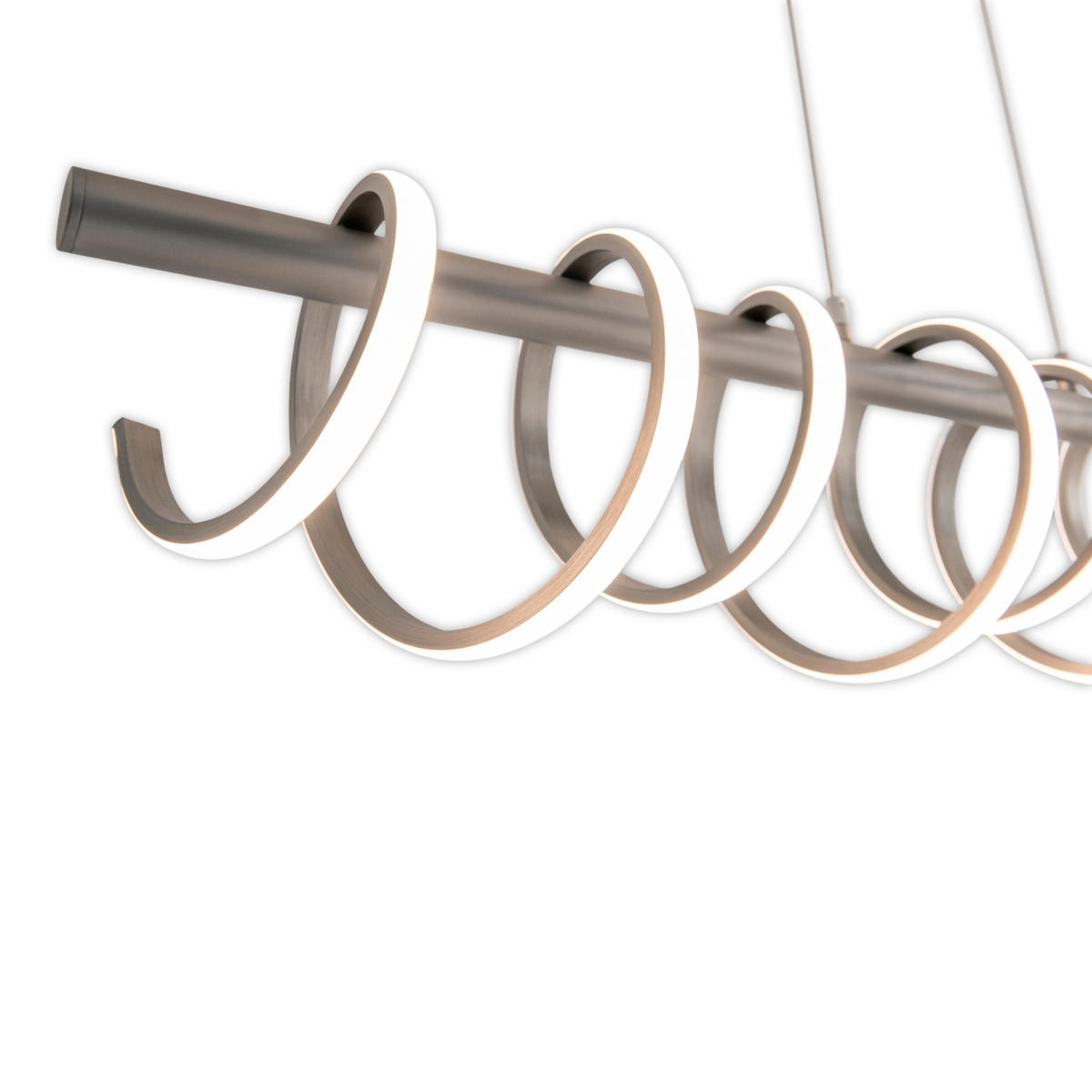 LED-HÄNGELEUCHTE 100/6/150 cm  - Nickelfarben, Design, Metall (100/6/150cm) - Näve