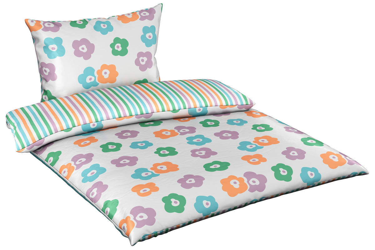 OBOJSTRANNÁ POSTEĽNÁ BIELIZEŇ, satén, viacfarebná, 140/200 cm - viacfarebná, Trend, textil (140/200cm) - Esposa