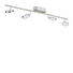 LED-DECKENLEUCHTE - Nickelfarben, Design, Metall (87,5/20/20cm) - Novel