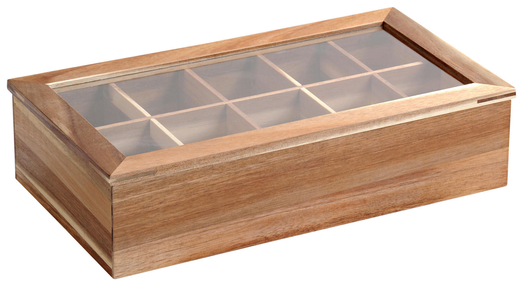 TEEBOX - Akaziefarben, Basics, Holz (36/20/9cm) - Homeware Profession.