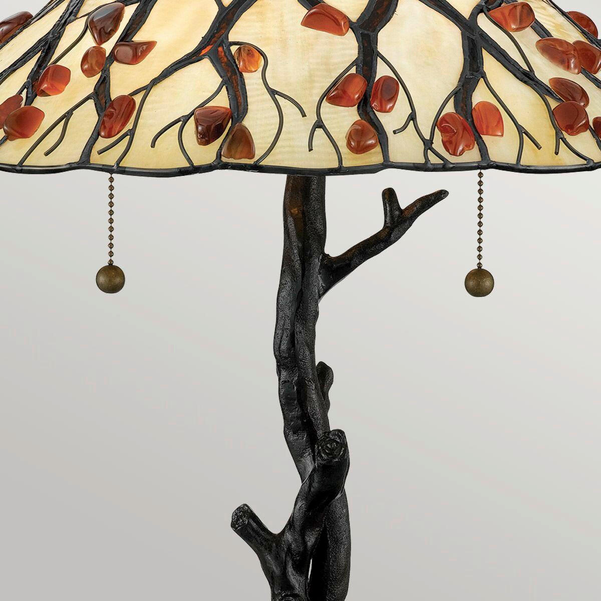 TISCHLEUCHTE - Dunkelbraun/Multicolor, Konventionell, Glas/Metall (62,9/43,2cm) - Elstead Lighting