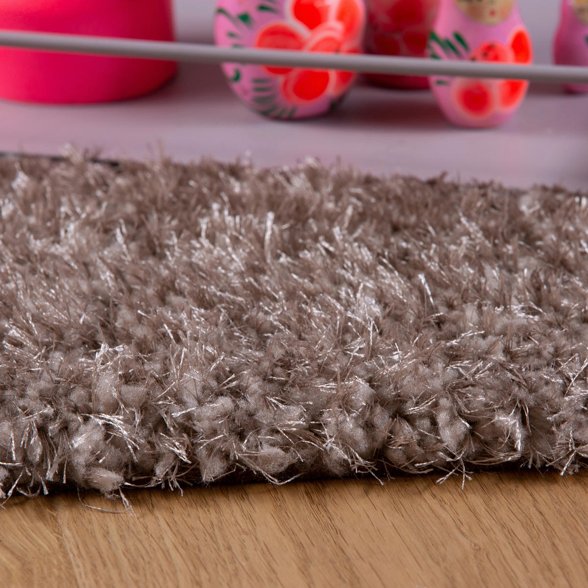 HOCHFLORTEPPICH 200/290 cm My Emilia  - Taupe, Konventionell, Textil (200/290cm) - Novel