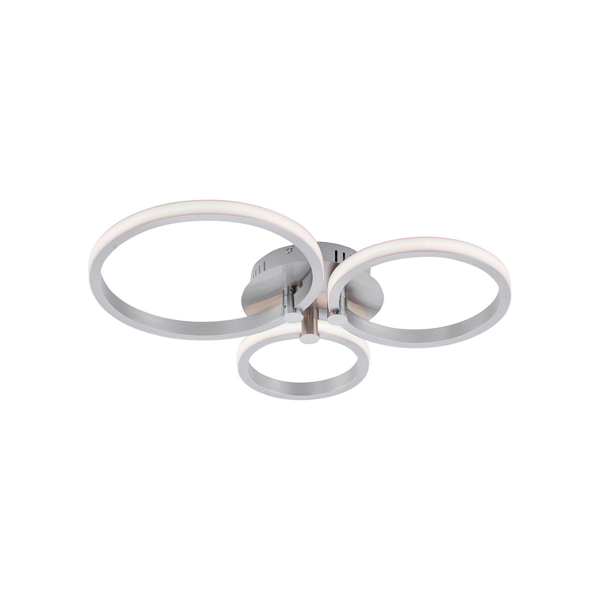STROPNA LED-SVETILKA  Johanna //3000 K/230 V/ - srebrne barve, Design, kovina (49/40/8,5cm)