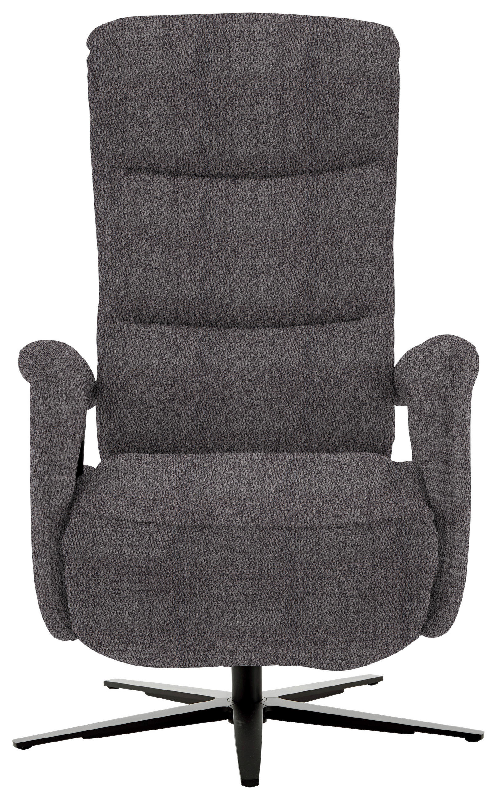 FAUTEUIL RELAX in Textil Anthrazit  - Anthrazit/Schwarz, Design, Textil/Metall (71/112/83-176cm) - Beldomo Style