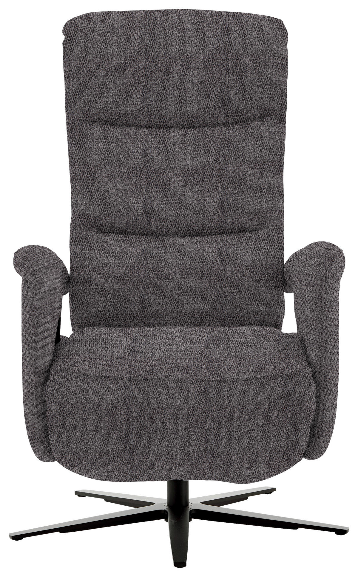 RELAXSESSEL in Textil Anthrazit  - Anthrazit/Schwarz, Design, Textil/Metall (71/112/83-176cm) - Beldomo Style